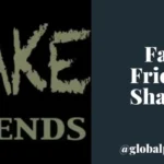 Fake Friends text graphic representing fake friends shayari quotes