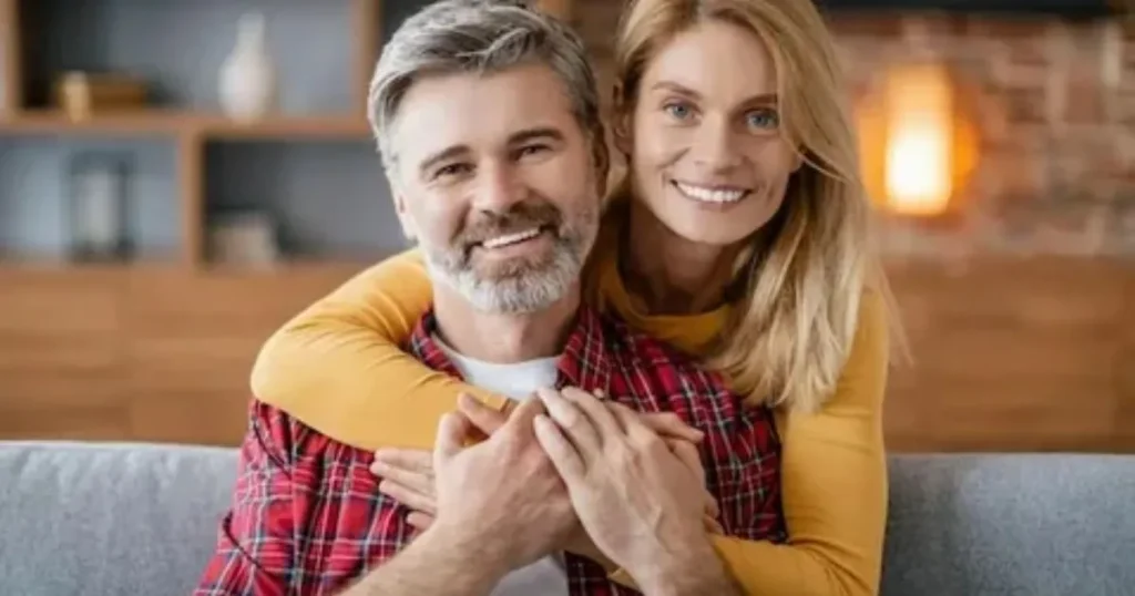 Happy couple showing love and affection
